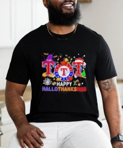 Comfort Colors Texas Rangers Happy HalloThanksMas T shirt