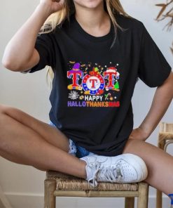 Comfort Colors Texas Rangers Happy HalloThanksMas T shirt