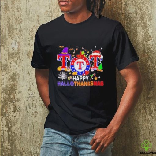 Comfort Colors Texas Rangers Happy HalloThanksMas T shirt