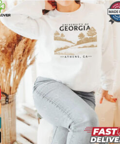 ComfortWash Cream Georgia Bulldogs Fields T Shirt