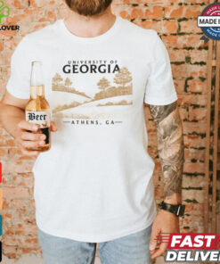 ComfortWash Cream Georgia Bulldogs Fields T Shirt 3 ComfortWash Cream Georgia Bulldogs Fields T Shirt