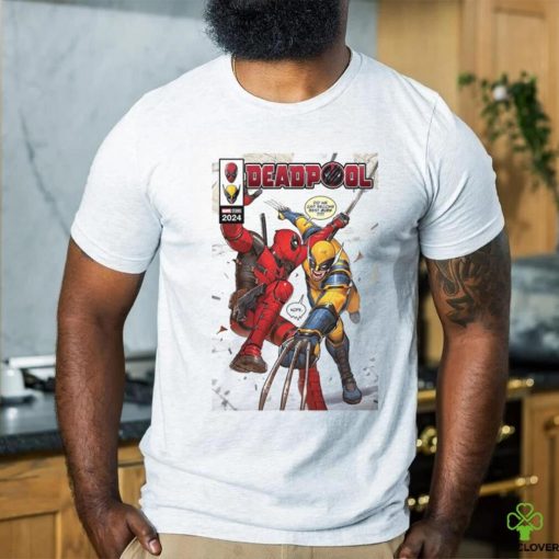 Comic Book Cover White Deadpool 3 Deadpool & Wolverine Tee shirt