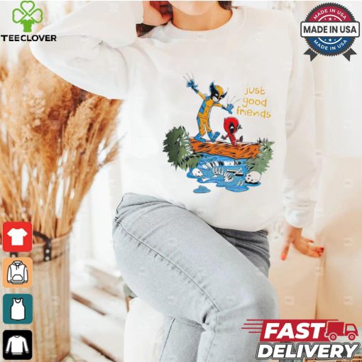 Comic Comrades Deadpool and Wolverine just good friends shirt
