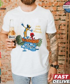 Comic Comrades Deadpool and Wolverine just good friends shirt