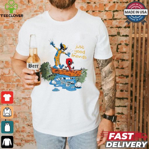 Comic Comrades Deadpool and Wolverine just good friends shirt