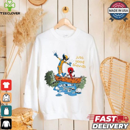 Comic Comrades Deadpool and Wolverine just good friends shirt