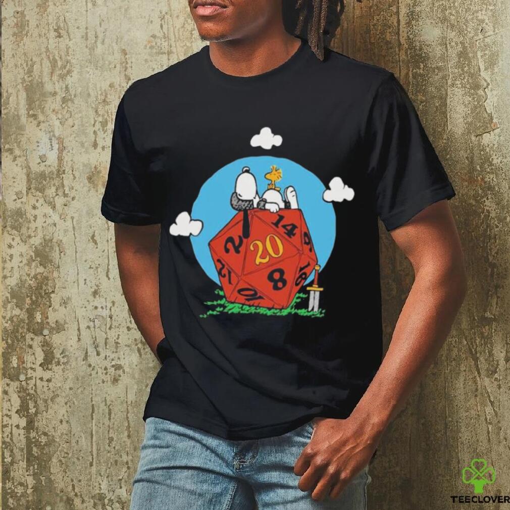 Comic Dog RPG d20 Snoopy T Shirt Comic Dog RPG d20 Snoopy T Shirt