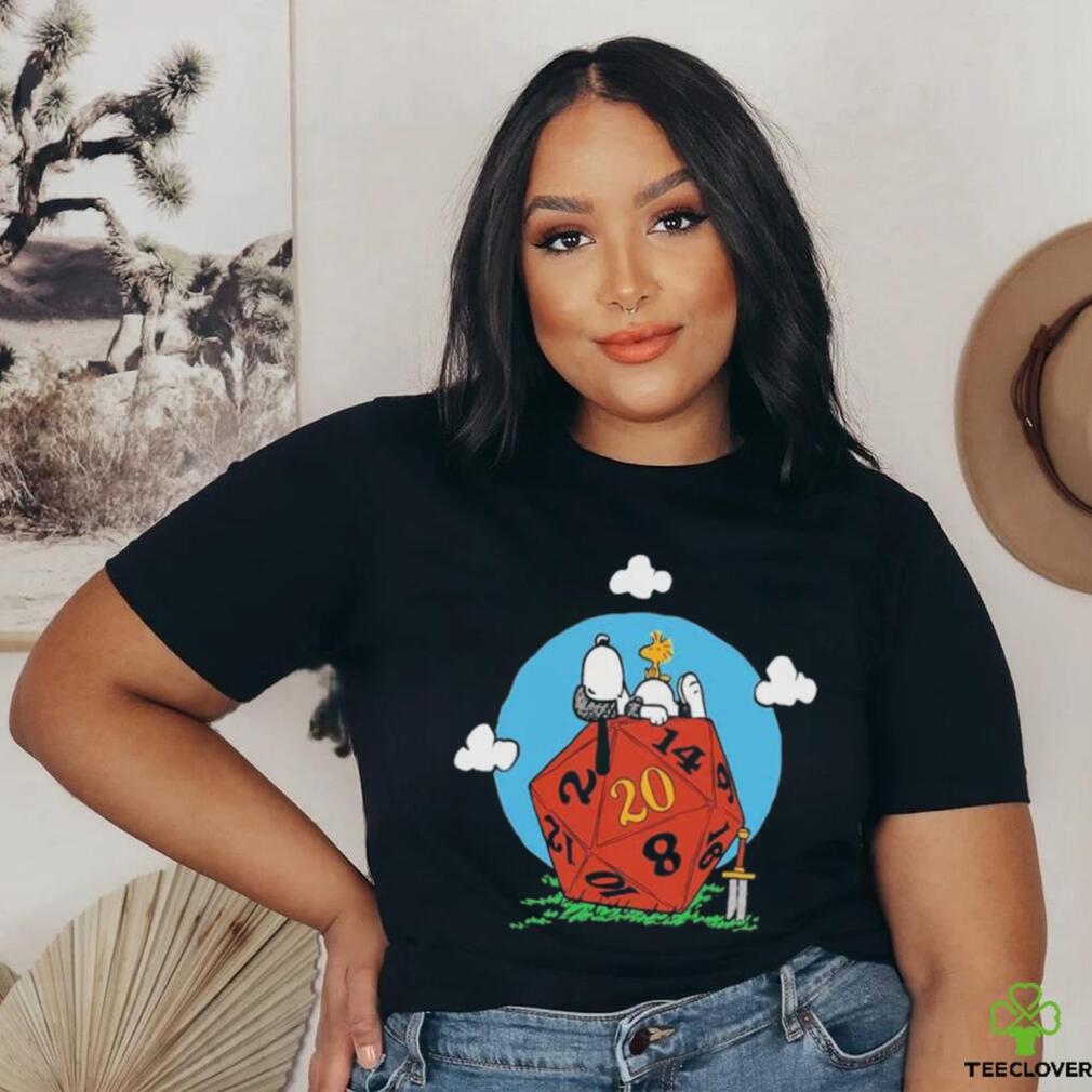 Comic Dog RPG d20 Snoopy T Shirt Comic Dog RPG d20 Snoopy T Shirt