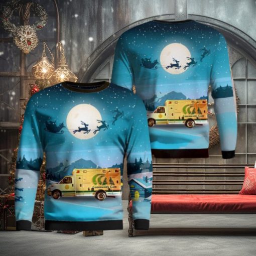 Community Care Ambulance AOP Sweater Christmas Gift Sweater
