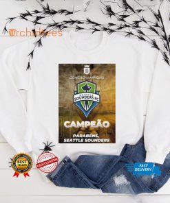 Concacaf Champions League Seattle Sounders FC Campeao Parabens T Shirt