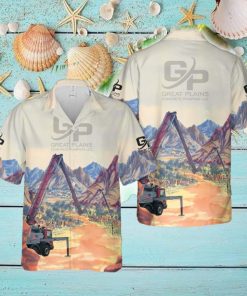 Concrete Pump Truck Hawaiian Shirt