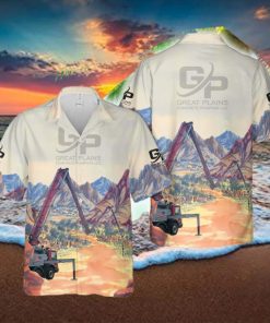 Concrete Pump Truck Hawaiian Shirt