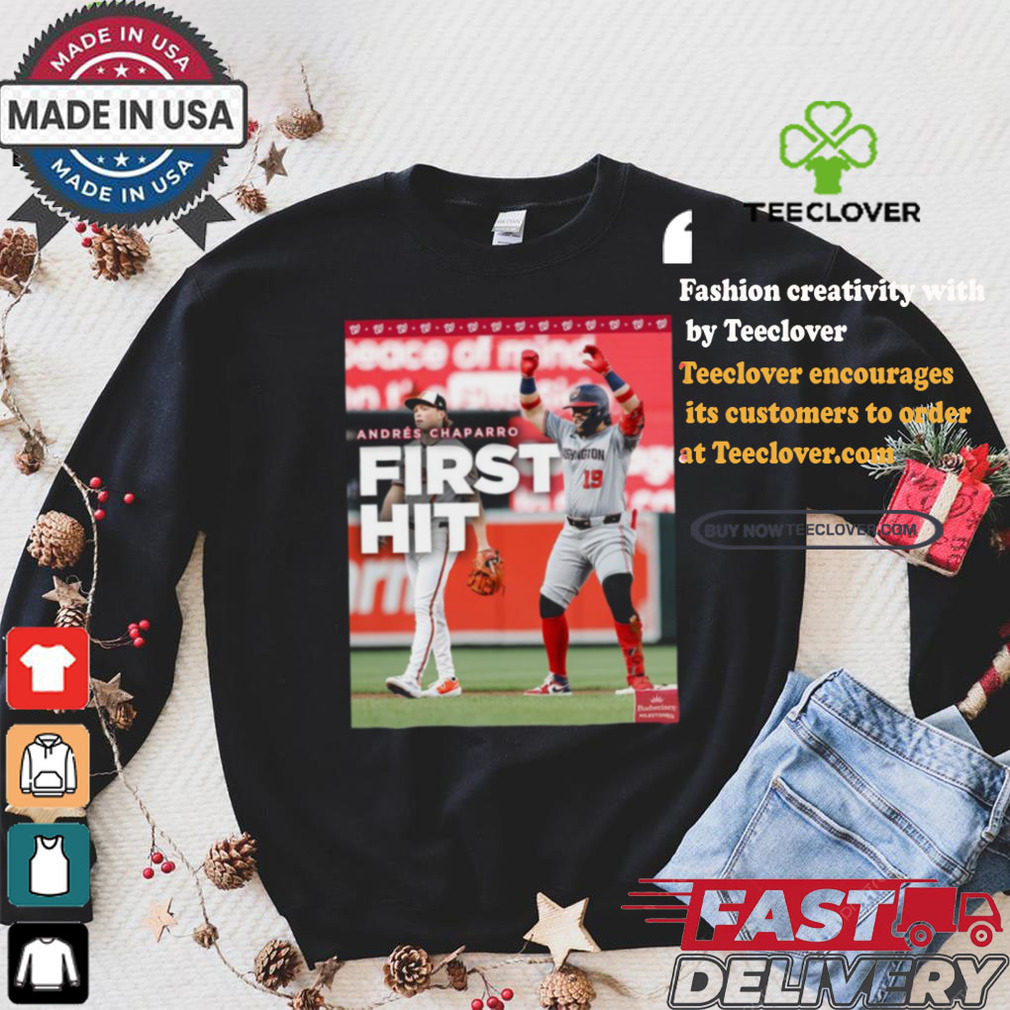 Congrats, Andrés Chaparro Washington Nationals First Hit Shirt Congrats, Andrés Chaparro Washington Nationals First Hit Shirt