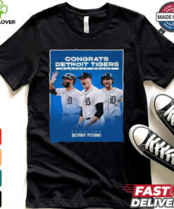 Congrats Detroit Tigers Playoff Bound From The Detroit Pistons shirt