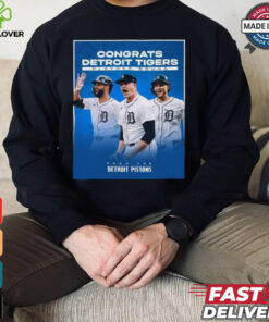 Congrats Detroit Tigers Playoff Bound From The Detroit Pistons shirt