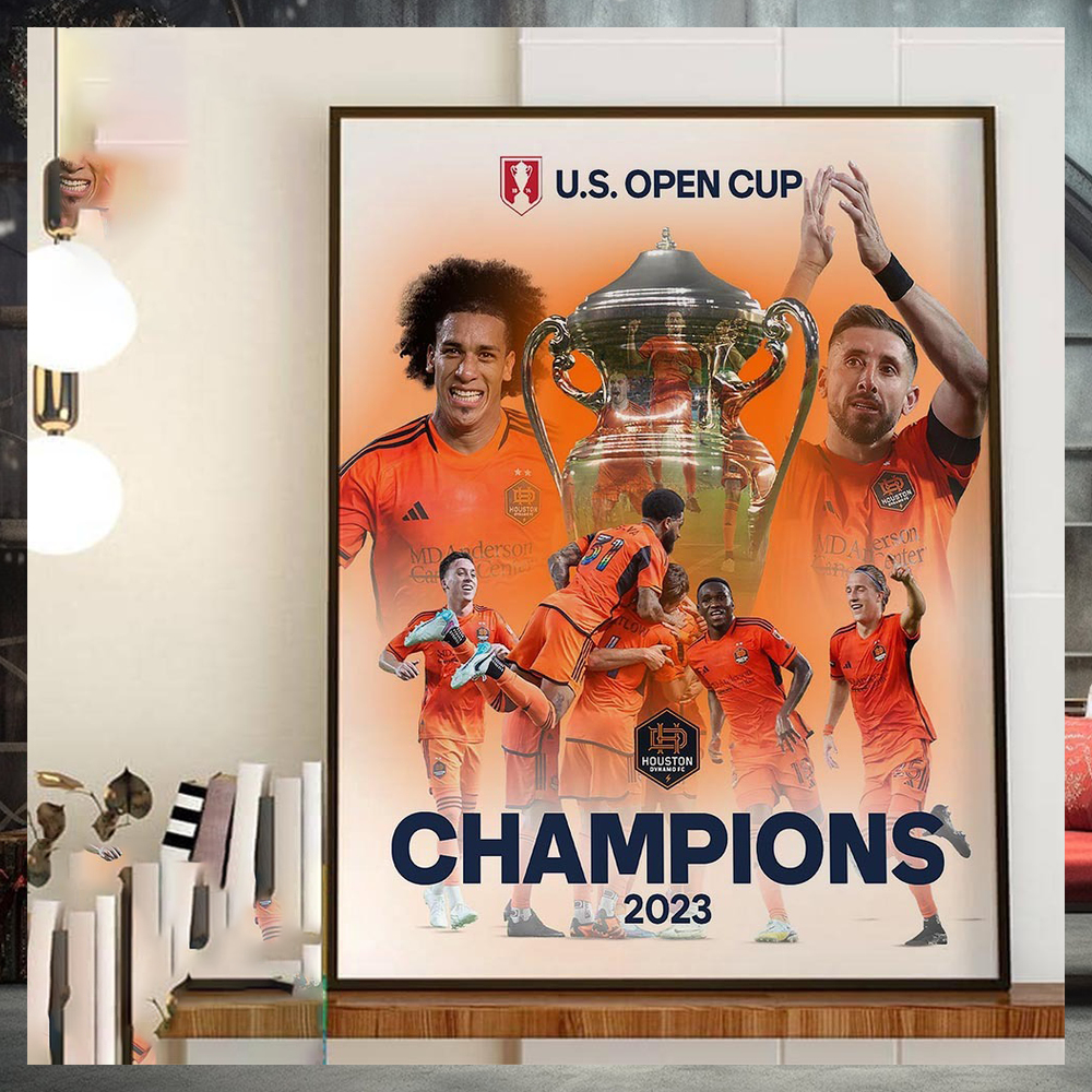 Congrats Houston Dynamo Are 2 Time Lamar Hunt US Open Cup Champions Home Decor Poster Canvas Congrats Houston Dynamo Are 2 Time Lamar Hunt US Open Cup Champions Home Decor Poster Canvas