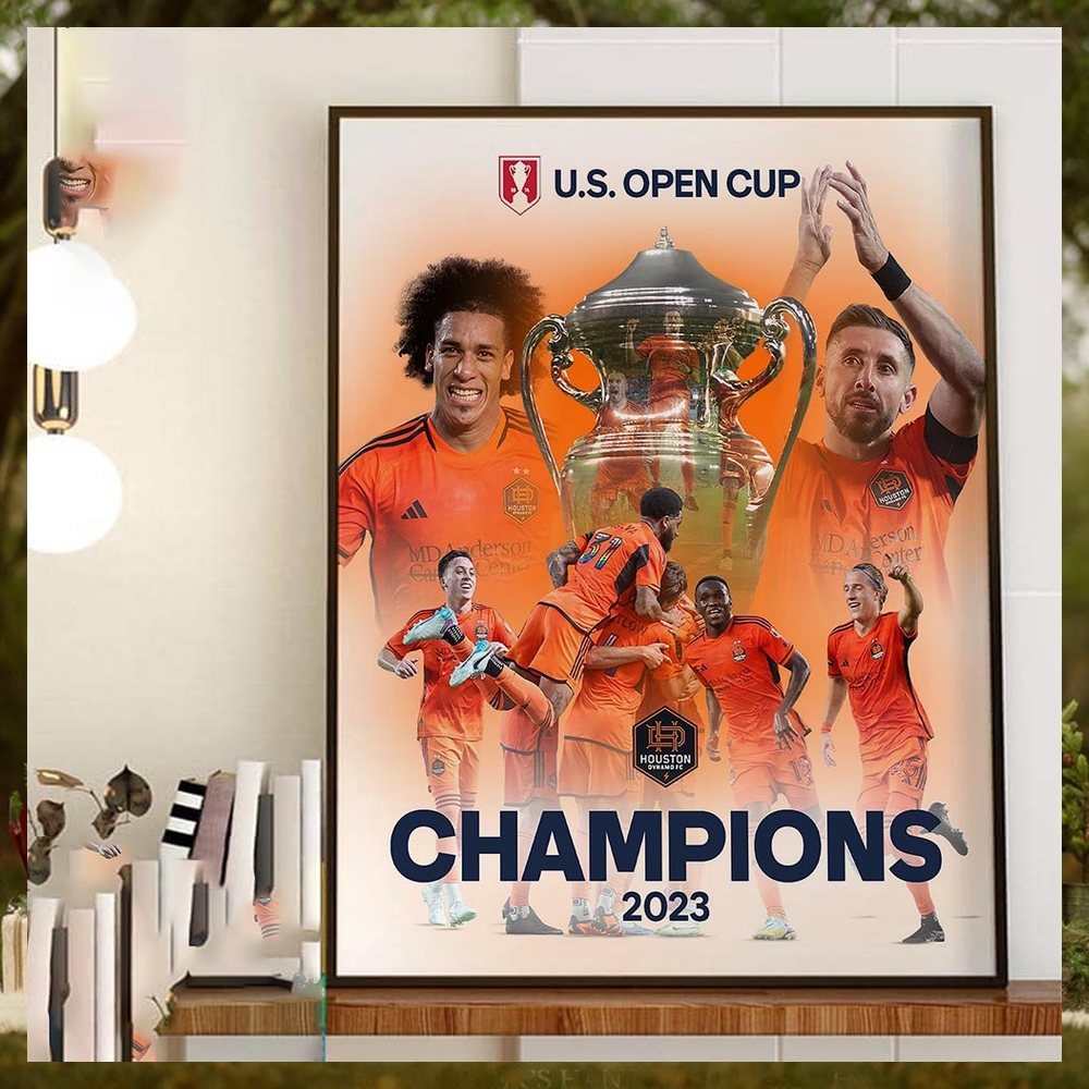Congrats Houston Dynamo Are 2 Time Lamar Hunt US Open Cup Champions Home Decor Poster Canvas Congrats Houston Dynamo Are 2 Time Lamar Hunt US Open Cup Champions Home Decor Poster Canvas