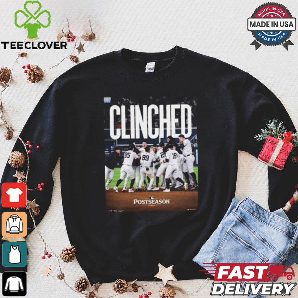 Congrats New York Yankees Clinched 2024 MLB Postseason Unisex T Shirt Congrats New York Yankees Clinched 2024 MLB Postseason Unisex T Shirt