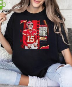 Congrats Patrick Mahomes NFL Kansas City Chiefs Has Been Selected As The Team Winner For The League Ed Block Courage Award T Shirt