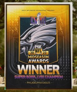 Congrats Philadelphia Eagles Are The 2023 NFL on FOX Midseason Awards Winner Super Bowl LVIII Champion Home Decor Poster Canvas