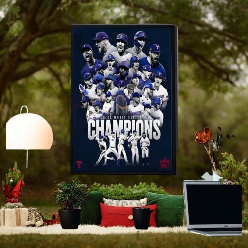 Congrats Texas Rangers Are 2023 World Series Champions MLB Home Decor Poster Canvas