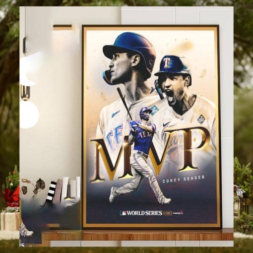 Congrats To Corey Seager Is The 2023 World Series MVP Winner Home Decor Poster Canvas