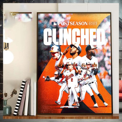 Congrats to Baltimore Orioles Clinched 2023 MLB Postseason Take October Orioles Home Decor Poster Canvas
