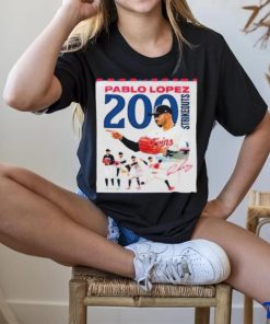 Congrats to Pablo Lopez On 200 Strikeouts This Season With Minnesota Twins In MLB Shirt