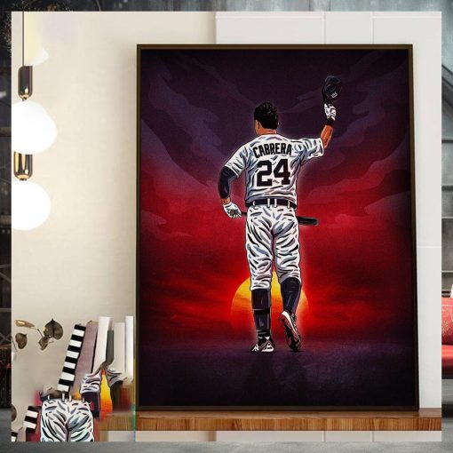 Congratulations On A Great Career And Thank You Miguel Cabrera Home Decor Poster Canvas