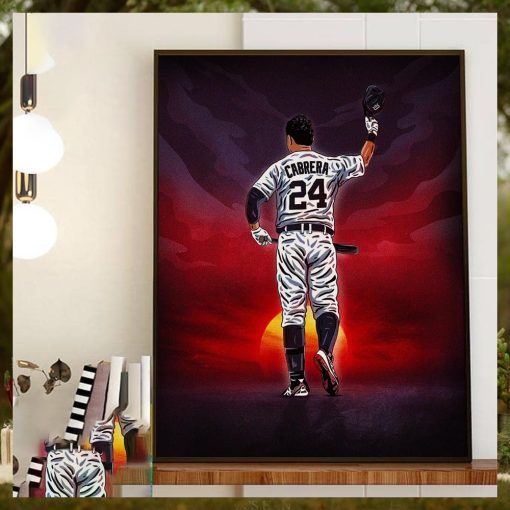 Congratulations On A Great Career And Thank You Miguel Cabrera Home Decor Poster Canvas