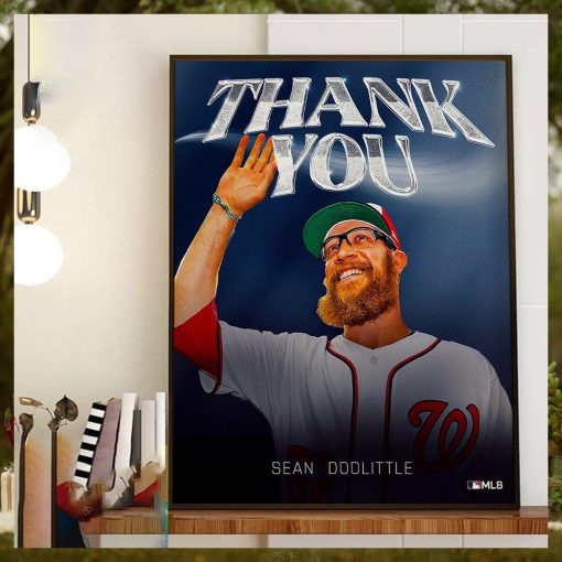 Congratulations On A Great Career And Thank You Sean Doolittle Home Decor Poster Canvas