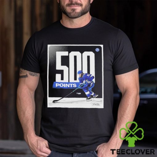 Congratulations Pointer Tampa Bay Lightning Player Brayden Point 500 NHL Points In Career Shirt