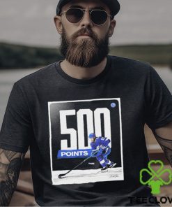 Congratulations Pointer Tampa Bay Lightning Player Brayden Point 500 NHL Points In Career Shirt