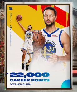 Congratulations To Stephen Curry Reached 22000 Career Points Home Decor Poster Canvas