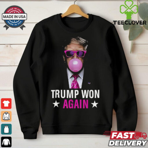 Congratulations Trump Won Again 2024 Election Vote President 47th American Shirt