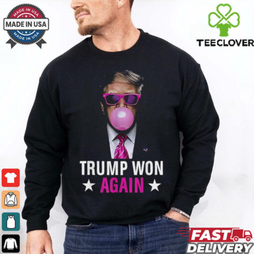Congratulations Trump Won Again 2024 Election Vote President 47th American Shirt