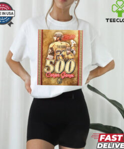 Congratulations to Shea Theodore 500 Career Games Vegas Golden Knights 2024 Signature Poster t shirt