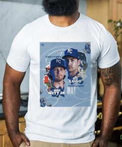 Congratulations to our may player and pitcher of the month awardwinners bobby witt jr and seth lugo shirt