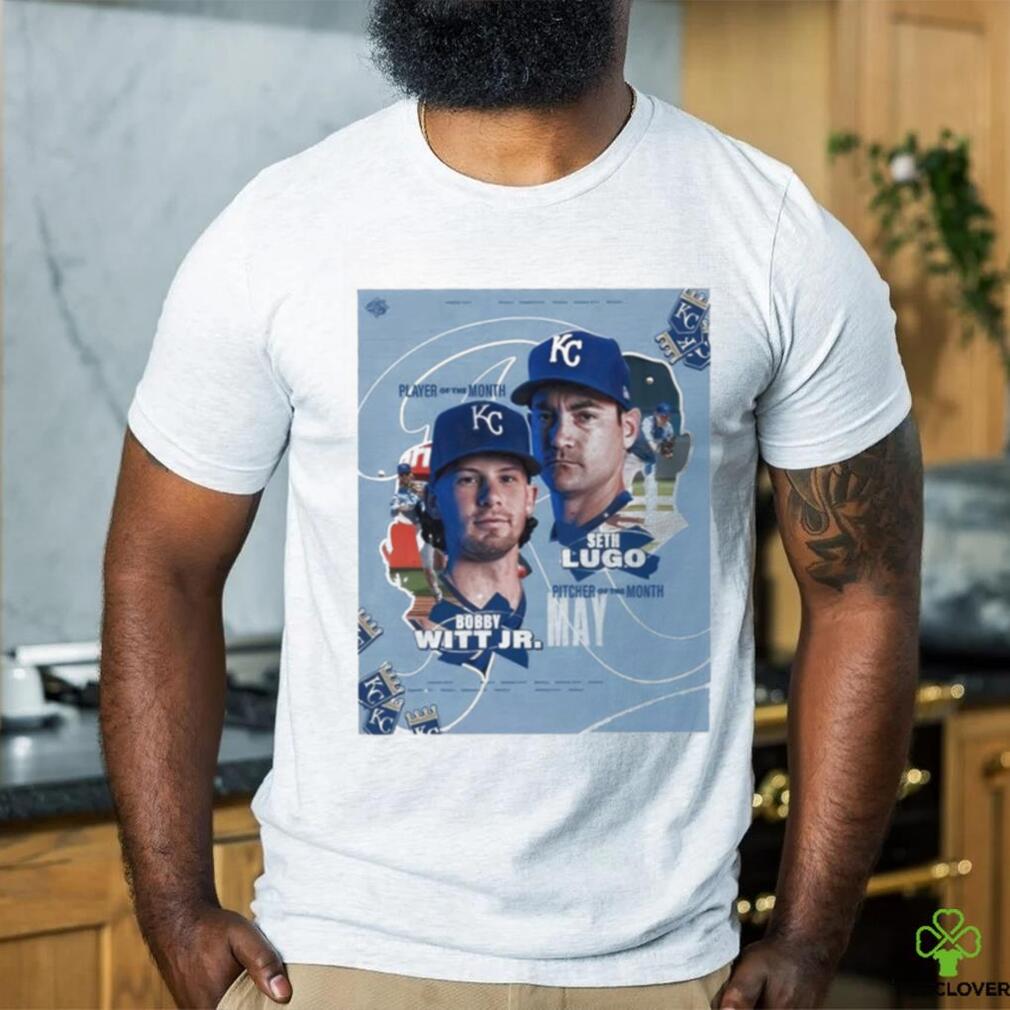Congratulations to our may player and pitcher of the month awardwinners bobby witt jr and seth lugo shirt Congratulations to our may player and pitcher of the month awardwinners bobby witt jr and seth lugo shirt