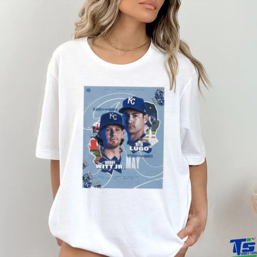 Congratulations to our may player and pitcher of the month awardwinners bobby witt jr and seth lugo shirt