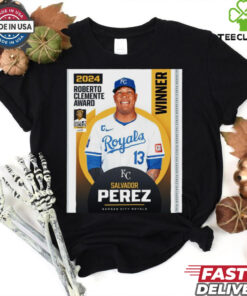 Congratulations to the 2024 Roberto Clemente Award winner Salvador Perez Kansas City Royals Poster t shirt