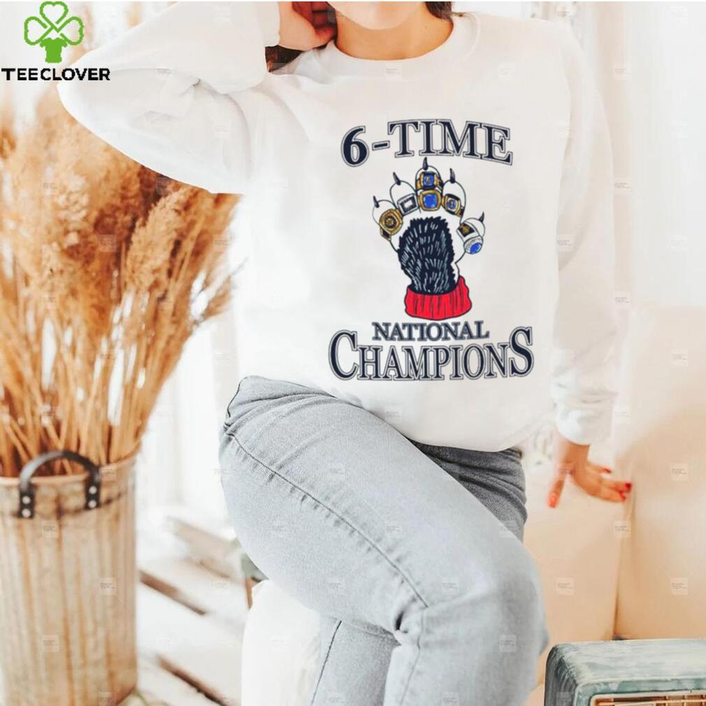 Connecticut Huskies basketball 6 time national Champions shirt Connecticut Huskies basketball 6 time national Champions shirt