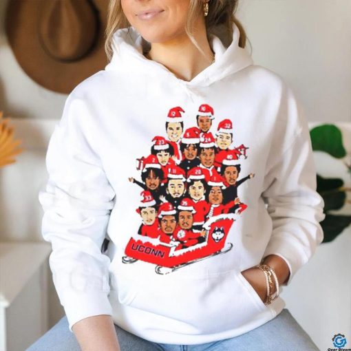 Connecticut Huskies cartoon merry Christmas hoodie, sweater, longsleeve, shirt v-neck, t-shirt