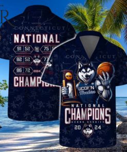 Connecticut National Champions Uconn Huskies 2024 Hawaiian Set