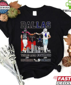 Conner Weigman Texas A&M Aggies on Saturdays and Dak Prescott Dallas Cowboys on Sundays Dallas city hoodie, sweater, longsleeve, shirt v-neck, t-shirt