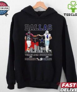 Conner Weigman Texas A&M Aggies on Saturdays and Dak Prescott Dallas Cowboys on Sundays Dallas city hoodie, sweater, longsleeve, shirt v-neck, t-shirt