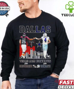 Conner Weigman Texas A&M Aggies on Saturdays and Dak Prescott Dallas Cowboys on Sundays Dallas city hoodie, sweater, longsleeve, shirt v-neck, t-shirt