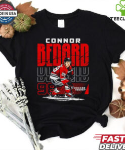 Connor Bedard 98 Chicago Blackhawks Hockey repeat shirt 2 Connor Bedard 98 Chicago Blackhawks Hockey repeat shirt