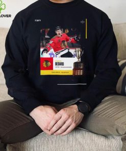 Connor Bedard Centre Chicago Blackhawks 2024 Calder Trophy Awards shirt