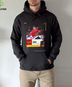 Connor Bedard Centre Chicago Blackhawks 2024 Calder Trophy Awards shirt